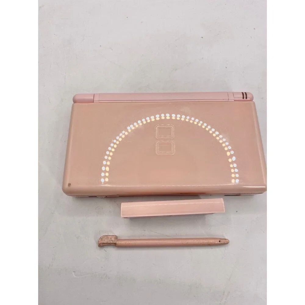 Nintendo DS Lite Coral Pink Handheld Console System Tested Working